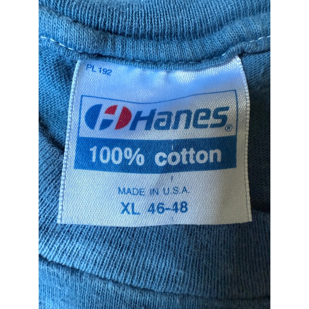 VTG 80s Hanes The Who Tommy T Shirt Tie Dye Blue XL 25th Anniversary Tour USA - Picture 3 of 6